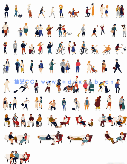 插画风格PNG/PSD/AI格式素材(图4)