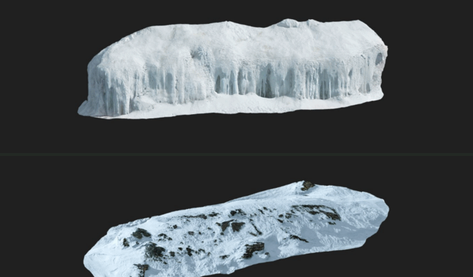 [建筑景观] Megascans北极冰雪自然雪地相关3D模型与材质合集(图3)