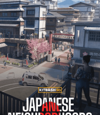 [建筑景观] 日本传统现代融合城市与乡村建筑环境场景3D模型合集(图1)