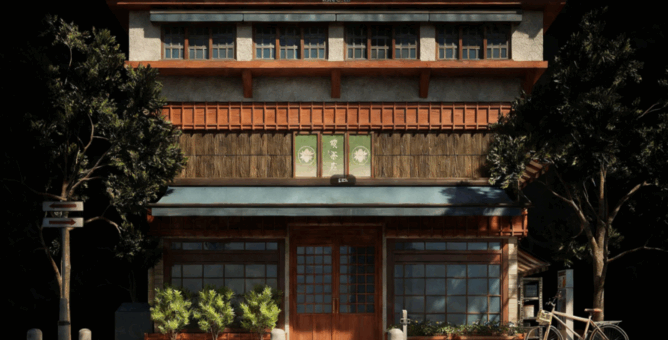 [建筑景观] 日本传统现代融合城市与乡村建筑环境场景3D模型合集(图6)