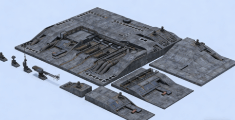 [建筑景观] 钢铁工厂石油炼厂等工业区环境场景3D模型合集 BMS出品(图4)