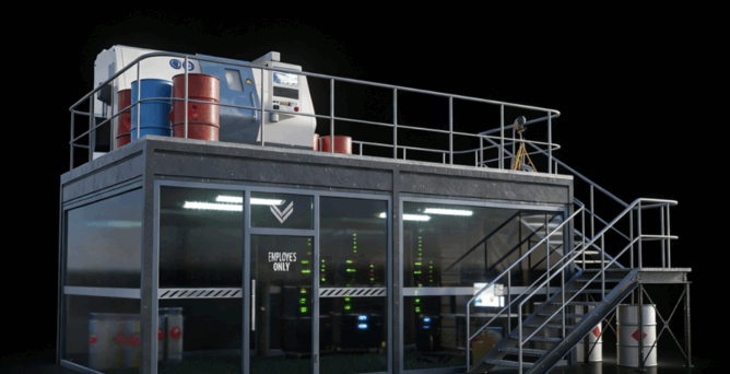 [建筑景观] 未来科技秘密实验室建筑环境场景3D模型合集(图4)