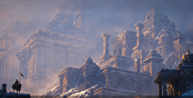 [建筑景观] 90组印度神庙寺庙建筑场景3D模型合集(图3)