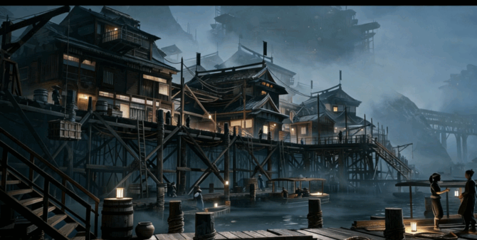 [建筑景观] 日本村庄完整建筑环境场景3D模型合集(图5)