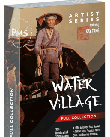 [建筑景观] 亚洲小岛村落水乡城市建筑环境场景3D模型合集(图1)