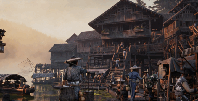 [建筑景观] 亚洲小岛村落水乡城市建筑环境场景3D模型合集(图2)