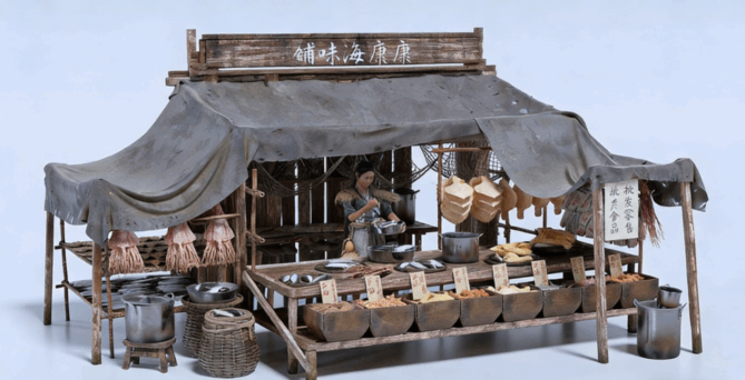 [建筑景观] 亚洲小岛村落水乡城市建筑环境场景3D模型合集(图6)