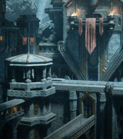 [建筑景观] 钢铁熔炉矮人国度建筑场景3D模型合集(图1)