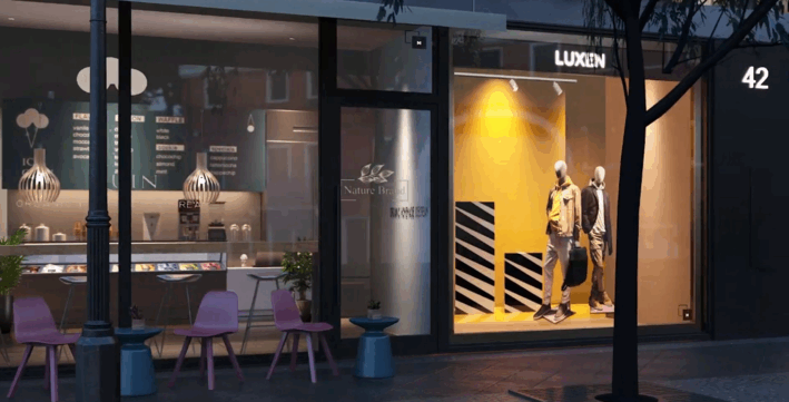 [建筑景观] 商店商场零售店相关建筑景观场景3D模型(图4)