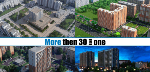 [建筑景观] 30组俄罗斯建筑群环境场景3D模型合集(图1)