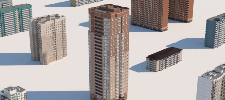 [建筑景观] 30组俄罗斯建筑群环境场景3D模型合集(图5)