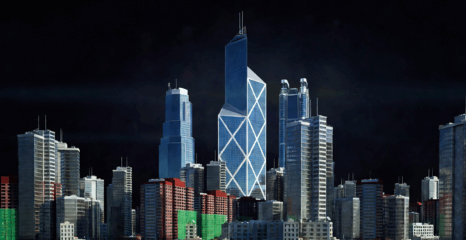 [建筑景观] 香港模块化城市街区建筑环境场景3D模型合集(图3)