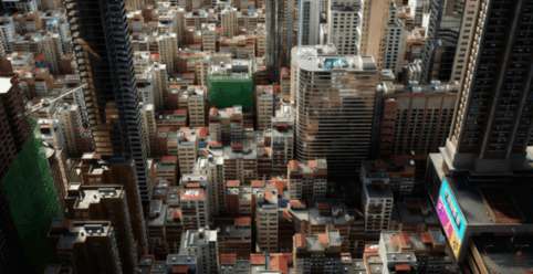 [建筑景观] 香港模块化城市街区建筑环境场景3D模型合集(图4)