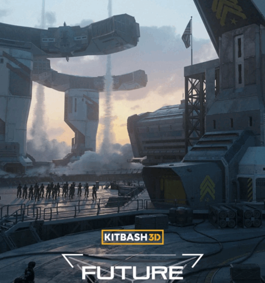 [建筑景观] 未来战争武器军事基地设施相关建筑景观3D模型合集(图1)