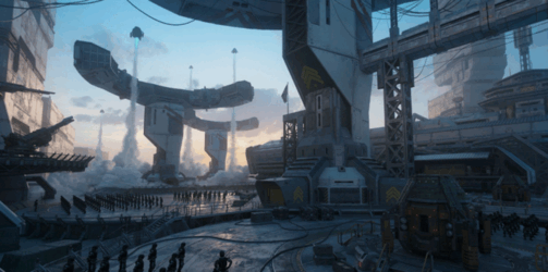 [建筑景观] 未来战争武器军事基地设施相关建筑景观3D模型合集(图2)