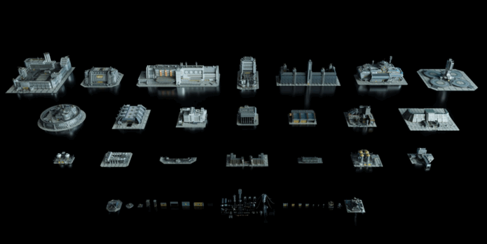 [建筑景观] 未来战争武器军事基地设施相关建筑景观3D模型合集(图3)