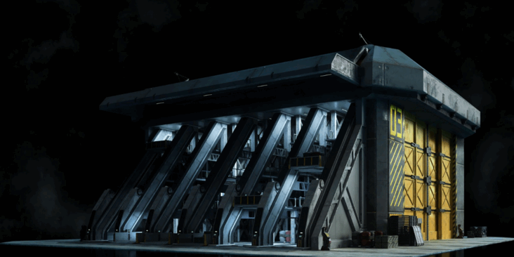 [建筑景观] 未来战争武器军事基地设施相关建筑景观3D模型合集(图8)