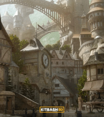 [建筑景观] 魔法城堡世界相关建筑景观场景3D模型合集(图1)