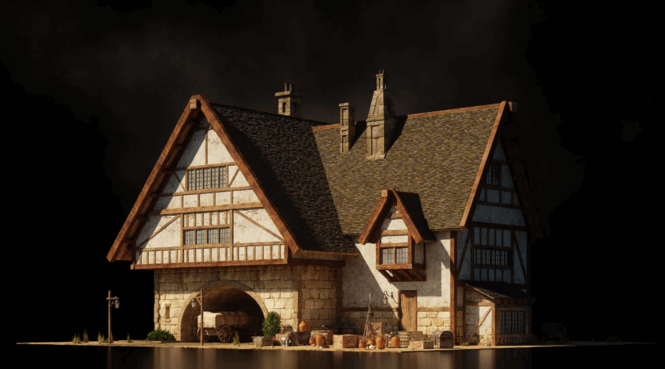 [建筑景观] 魔法城堡世界相关建筑景观场景3D模型合集(图7)