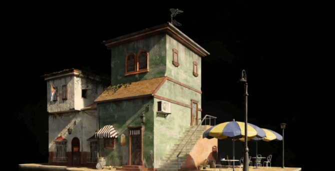 [建筑景观] 夜幕下的哈瓦那城市建筑环境场景3D模型合集(图4)