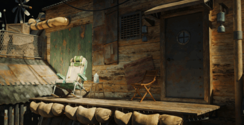 [建筑景观] 天空之城房屋飞船建筑场景3D模型合集(图5)