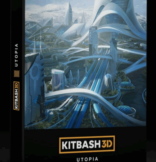 [建筑景观] 乌托邦新未来主义城市建筑景观3D模型合集(图1)