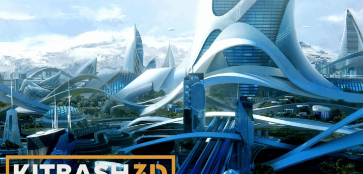 [建筑景观] 乌托邦新未来主义城市建筑景观3D模型合集(图2)