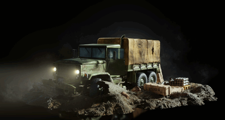 [建筑景观] 战争前线基地指挥中心相关建筑景观场景3D模型合集(图3)