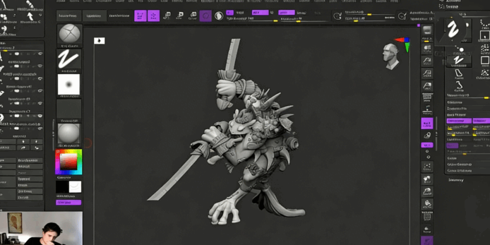 ZBrush与Blender角色数字雕刻3D打印制作流程视频教程 (图3)