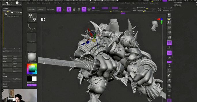 ZBrush与Blender角色数字雕刻3D打印制作流程视频教程 (图4)