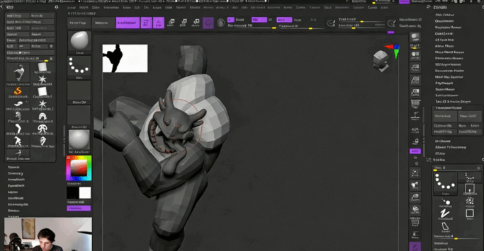ZBrush与Blender角色数字雕刻3D打印制作流程视频教程 (图5)