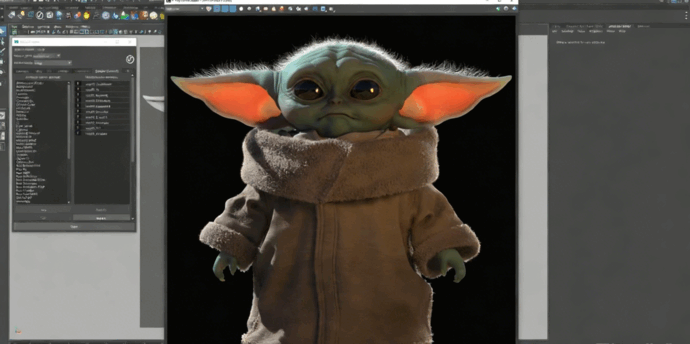 星球大战小尤达大师角色雕刻实例制作视频教程 (图5)