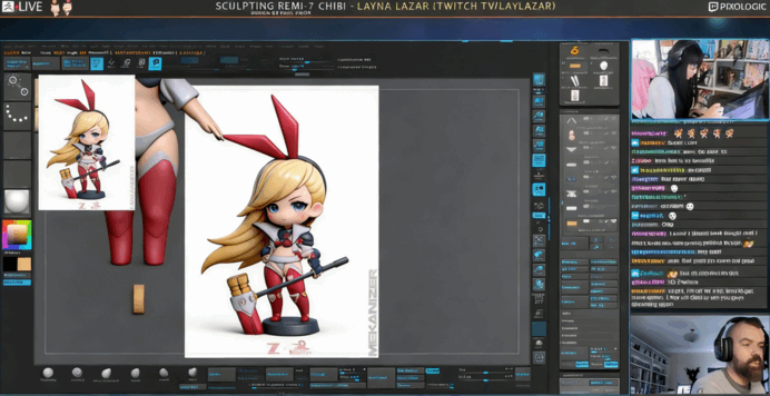 ZBrush中3D雕刻可爱女战士完整制作流程视频教程 (图4)
