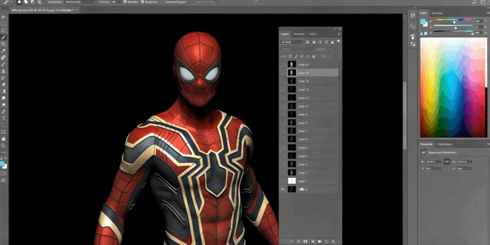 ZBrush蜘蛛侠建模完整制作流程视频教程 (图5)