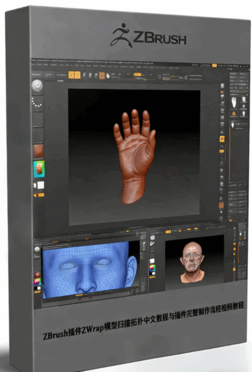 ZBrush插件ZWrap模型扫描拓扑中文教程与插件完整制作流程视频教程 (图1)