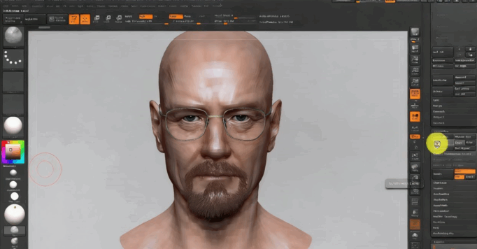 ZBrush超高清精细人头3D完整制作流程视频教程(图2)
