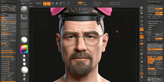 ZBrush超高清精细人头3D完整制作流程视频教程(图5)