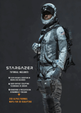 科幻宇航员角色概念设计完整制作流程视频教程 (图2)