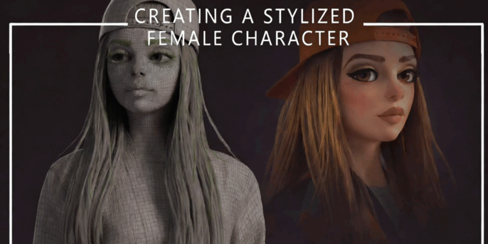 ZBrush潮流个性女孩雕刻制作完整流程视频教程(图2)