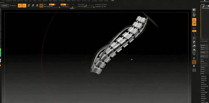ZBrush机械头像硬表面雕刻实例训练视频教程 (图2)