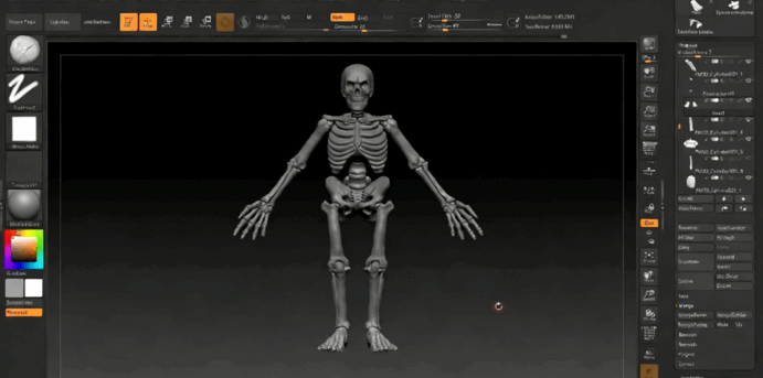ZBrush人体骨骼数字雕刻3D打印技术视频教程 (图2)