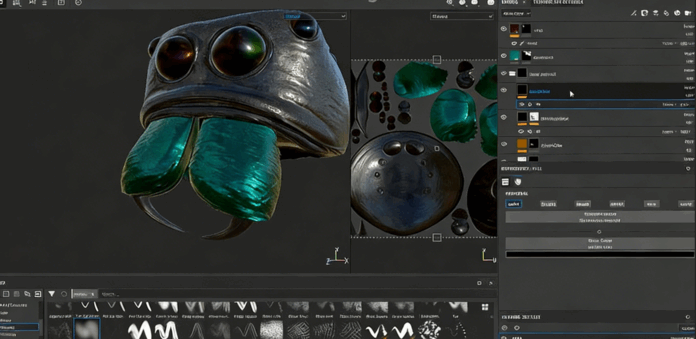 超逼真蜘蛛生物解构建模渲染技术训练视频教程(图2)