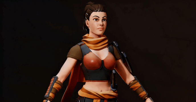  ZBrush女性武士战士角色完整实例制作视频教程 (图5)