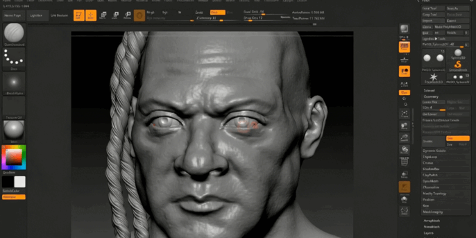 ZBrush游戏角色肖像逼真骨骼肌肉视制作频教程第一季(图3)