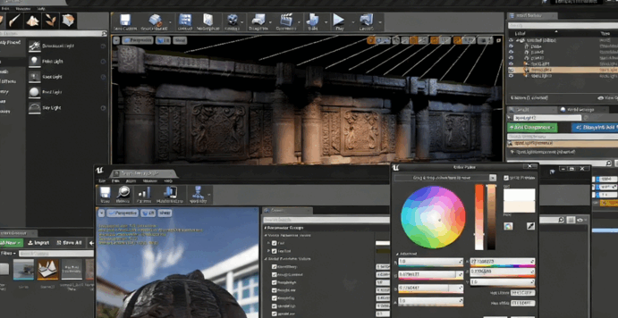 ZBrush与UE4寺庙墙壁完整实例制作视频教程(图5)