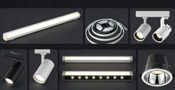 2023年全案设计-照明设计-企一照明全系产品（免抠图）(图1)