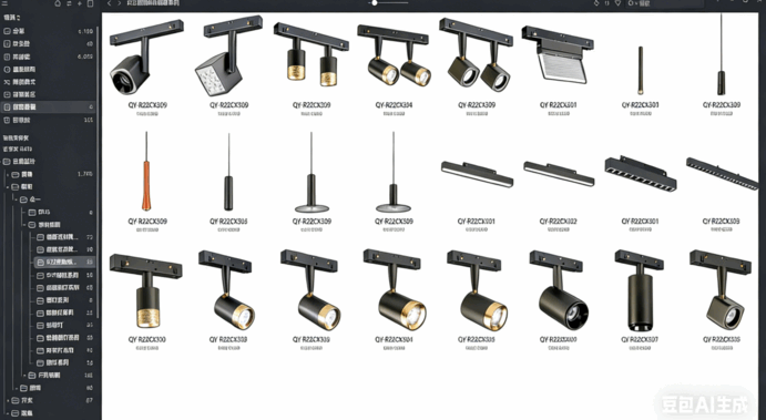2023年全案设计-照明设计-企一照明全系产品（免抠图）(图5)
