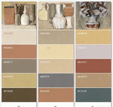 甄选莫兰迪色卡与国风传统色板合集(图1)