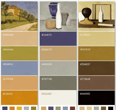 甄选莫兰迪色卡与国风传统色板合集(图4)