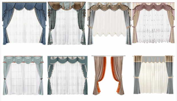 精选窗帘免抠图软装素材(图4)